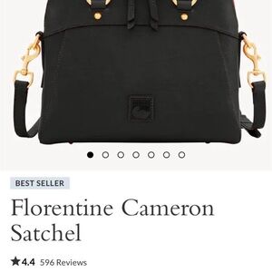 Dooney & Bourke Black Florentine Cameron Satchel